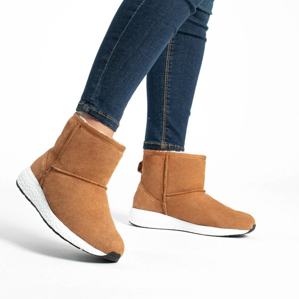 NEW Gooce Patty GENUINE SHEEPSKIN  Boots - Suede  chestnut for women 026j